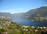 スイス屈指のリゾートの町コモ湖一帯